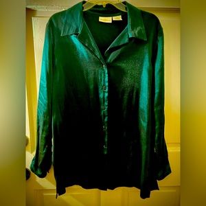 Jaclyn Smith Vintage Emerald Blouse